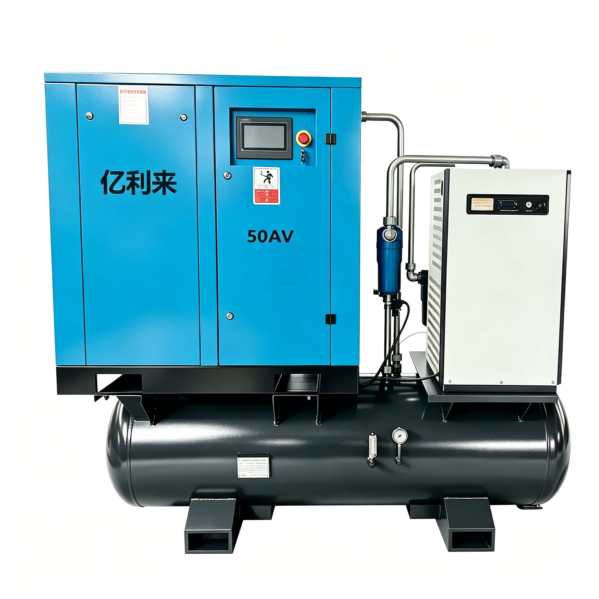 เครื่องอัดอากาศความเร็วคงที่ 4 in 1 แรงดันสูง 37kW