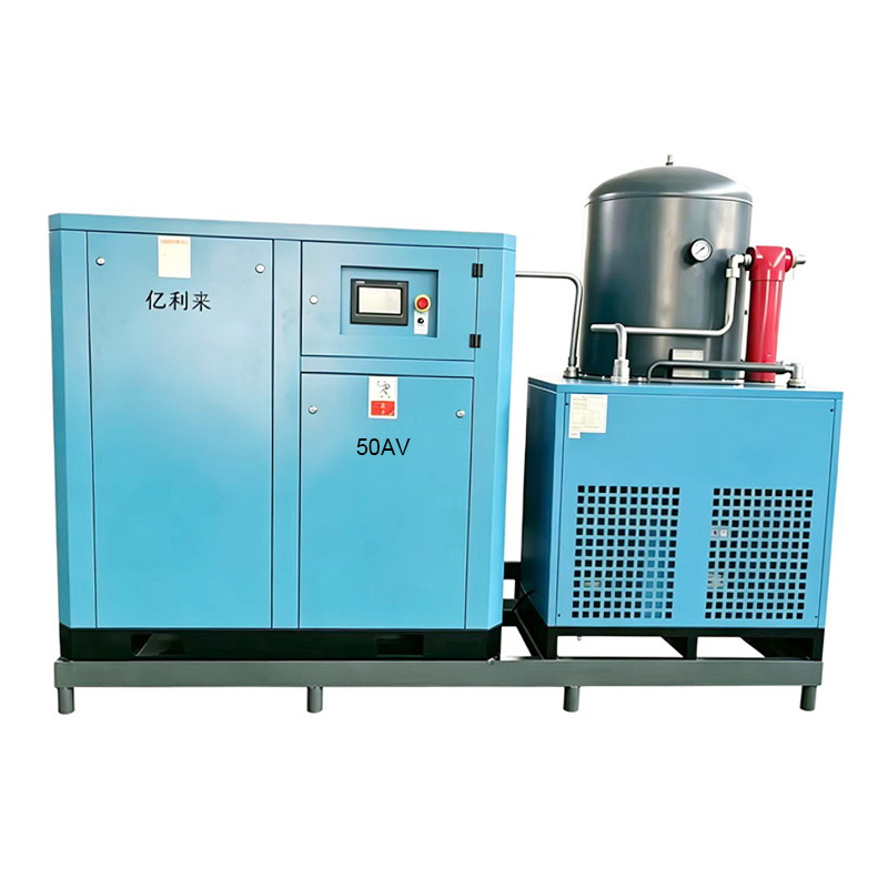เครื่องอัดอากาศแบบขั้นตอนเดียวความเร็วคงที่แรงดันต่ำติดตั้งลื่นไถล 37kW