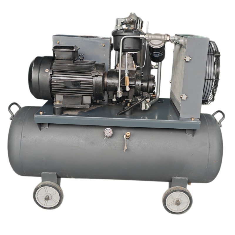 เครื่องอัดอากาศแบบขั้นตอนเดียวแบบติดตั้งถังขนาด 4.5kW 8 บาร์