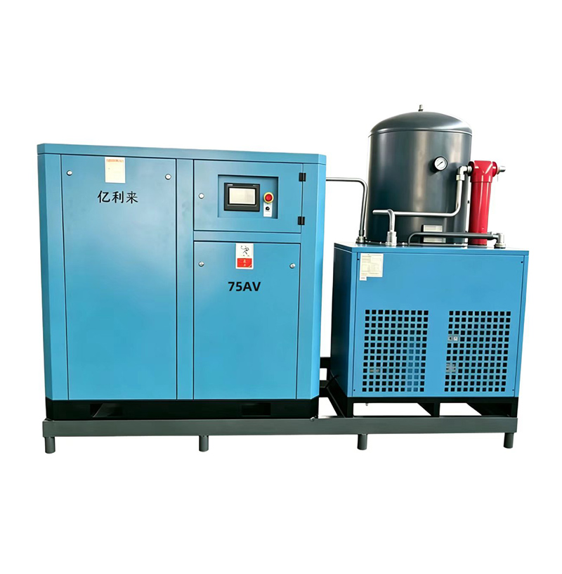 เครื่องอัดอากาศแบบขั้นตอนเดียวความเร็วคงที่แรงดันสูงแบบลื่นไถลขนาด 55kW
