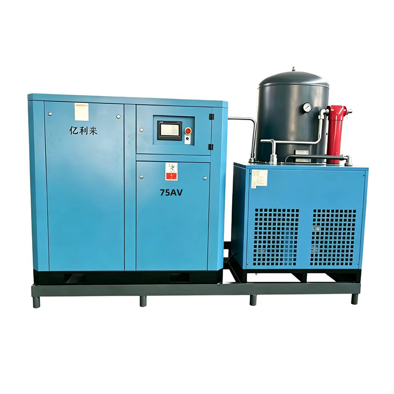 เครื่องอัดอากาศแบบขั้นตอนเดียวความเร็วคงที่แรงดันต่ำแบบลื่นไถลขนาด 55kW