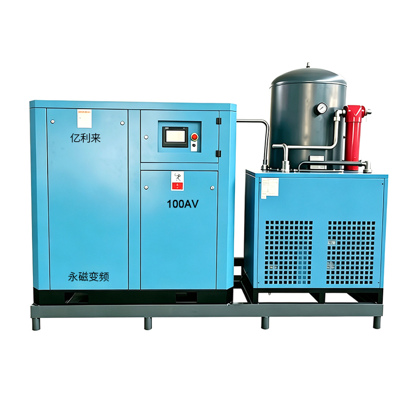 เครื่องอัดอากาศแบบขั้นตอนเดียว VSD แบบติดตั้งลื่นไถลขนาด 75kW