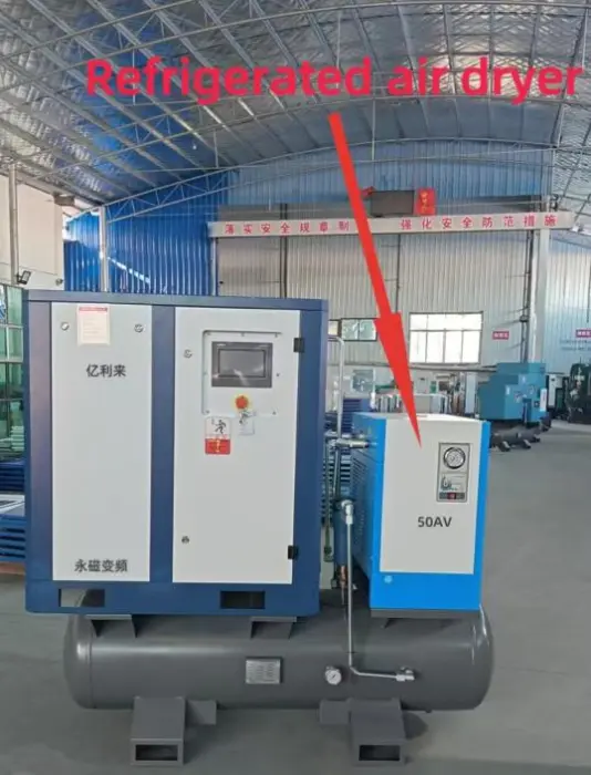 Refrigerated air dryer